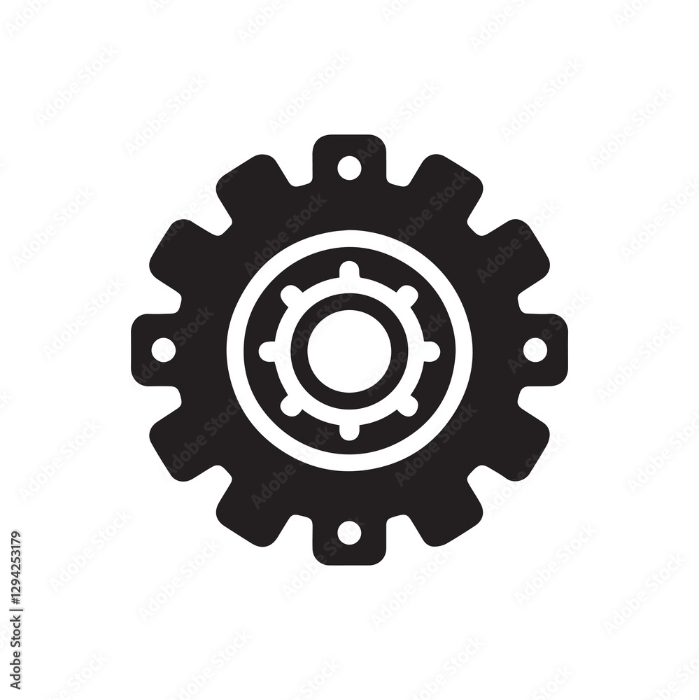 Setting vector silhouette & white background. Setting vector silhouette & white background.