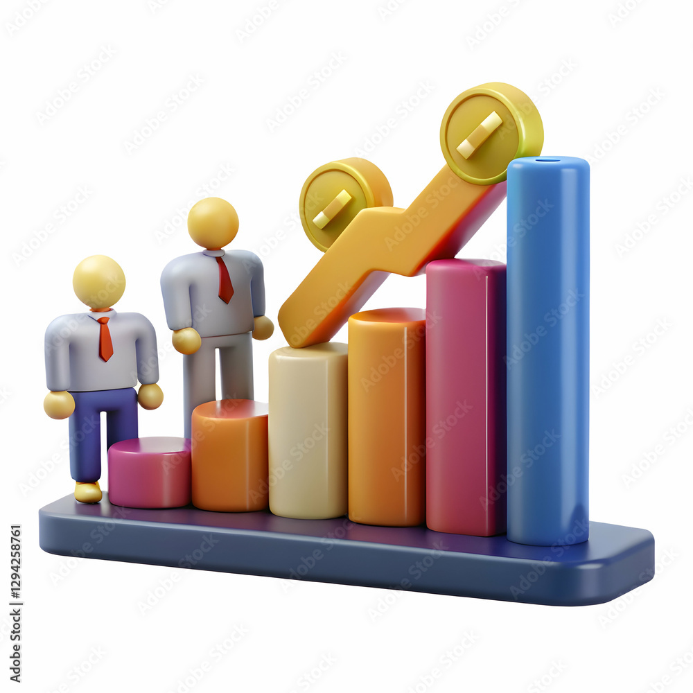 Dropping interest rate bar chart showing nervous investors representing financial uncertainty concept in dynamic graphic design concept as Illustration of a dropping interest rate bar chart with nervo Dropping interest rate bar chart showing nervous investors representing financial uncertainty concept in dynamic graphic design concept as Illustration of a dropping interest rate bar chart with nervo