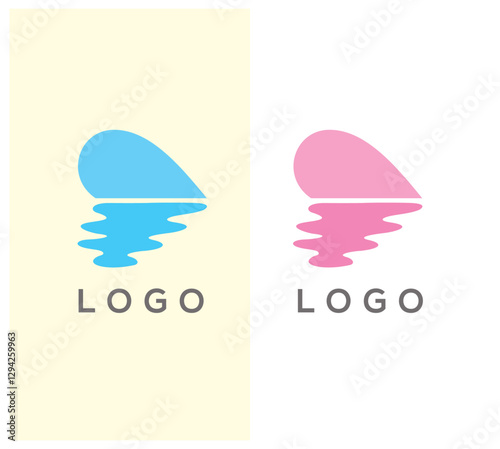 Fotografie Deep Love and Heart Logo Vector design