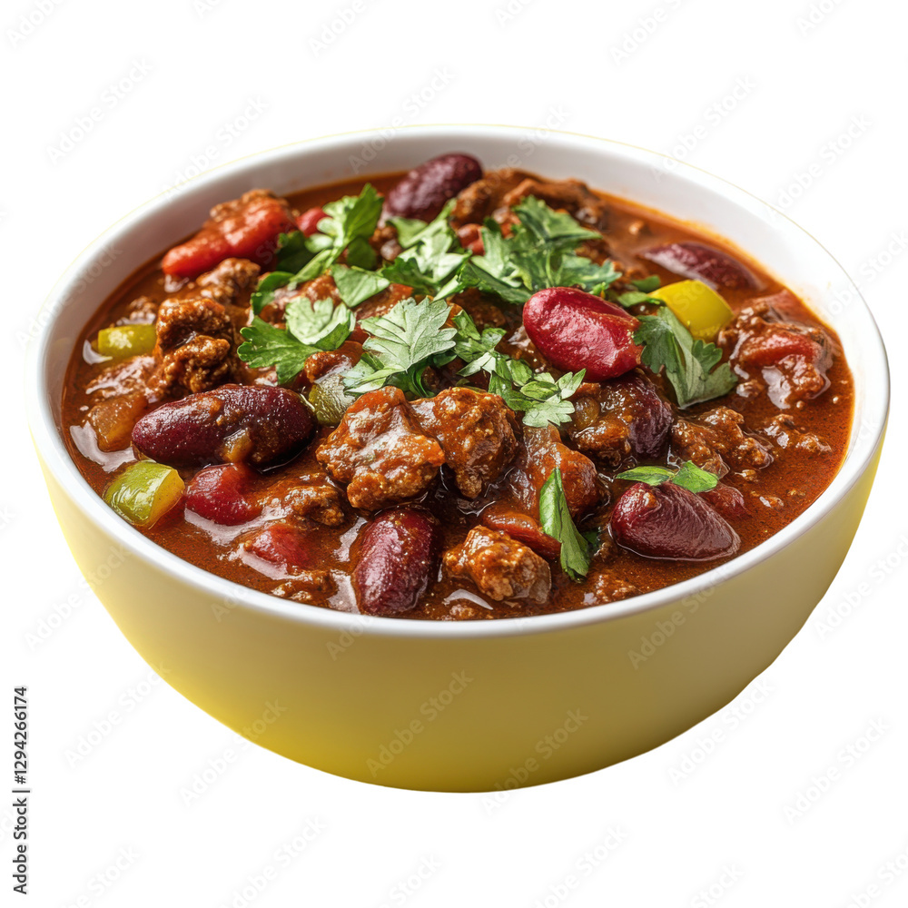 Hearty Beef Chili with Kidney Beans and Peppers