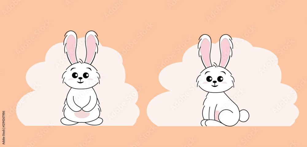 Cute Bunny Illustrations Cute Bunny Illustrations
