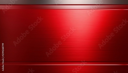 a sleek red metal abstract background with a polished brushed texture incorporating chrome silver steel and aluminum this shiny metallic steel gradient template is suitable for wallpapers web