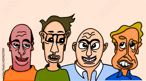 Tihs is an Illustration of a group of mans