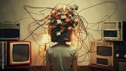 Depressed and Anxious Person, Emotional Despair, Mental Health Concept, Generative Ai