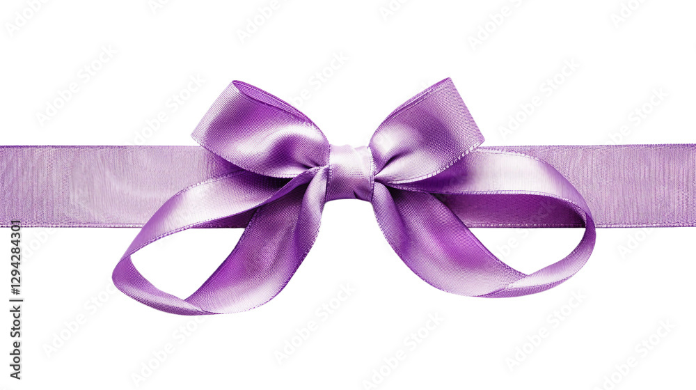 Soft Lavender Ribbon on transparent background PNG. Soft Lavender Ribbon on transparent background PNG.
