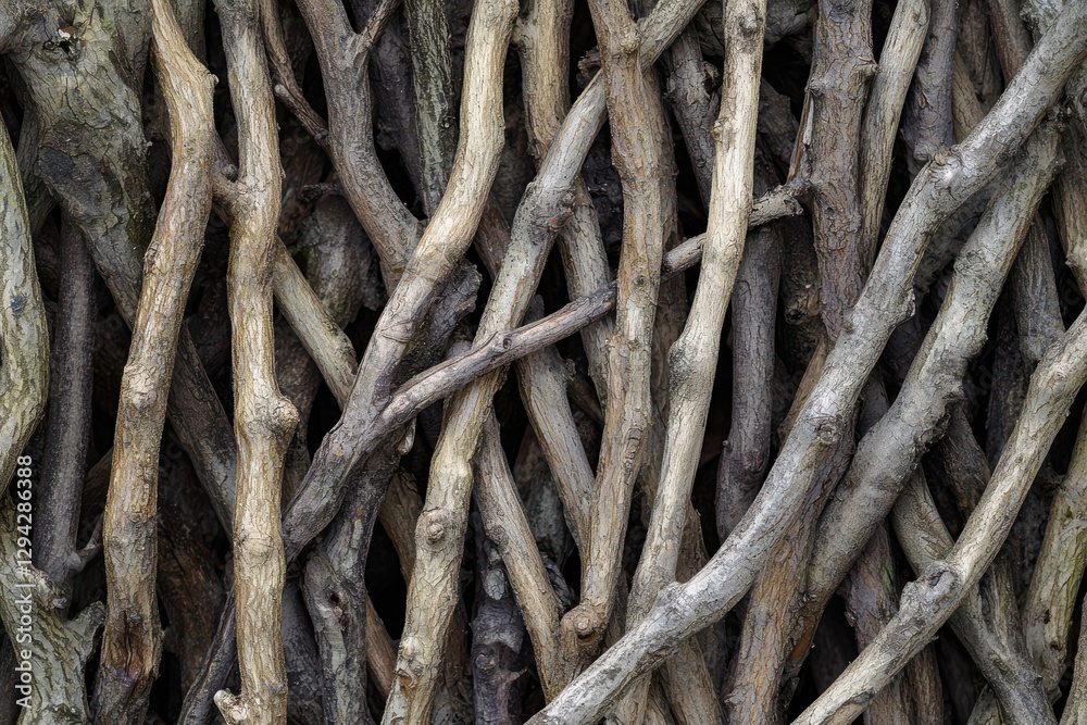 a pile of weathered twigs, creating a textured natural pattern. The twigs have a variety of colors and shapes, offering an organic aesthetic. a pile of weathered twigs, creating a textured natural pattern. The twigs have a variety of colors and shapes, offering an organic aesthetic.