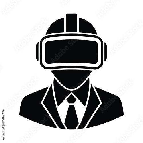 Modern virtual reality headset enhancing interactive corporate business training sessions