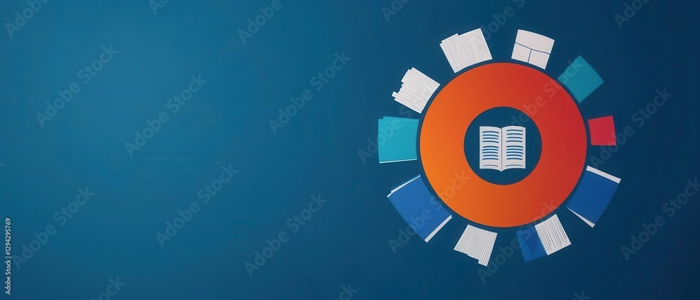 Lifelong Learning Infographics concept. Circular Wheel Infographic Categorizing Lifelong Learning and Development