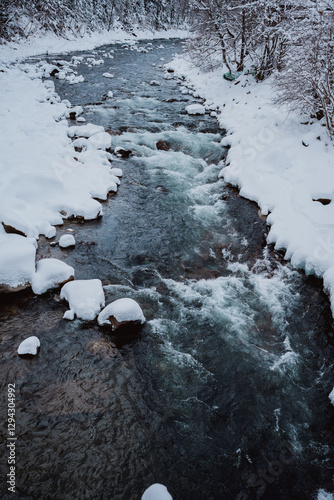river in winter