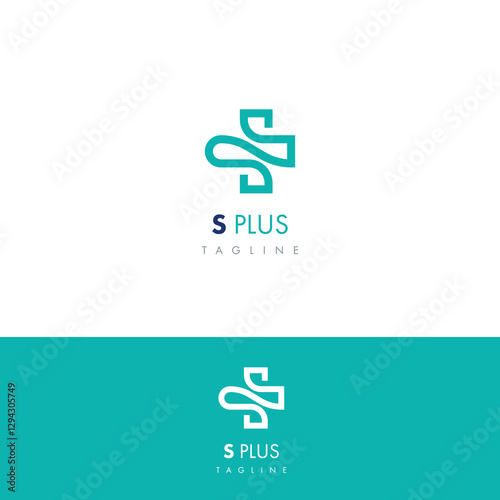 S and plus logo, Medical Logo. Healthcare and Pharmacy Logo Design and Icon Template