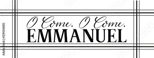 o come. O COME. EMMANUEL SVG