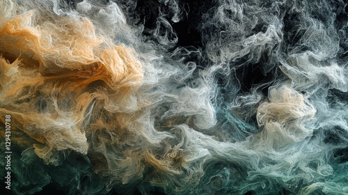 Wallpaper Mural Ethereal swirls dreamy abstract waves in colorful harmony Torontodigital.ca