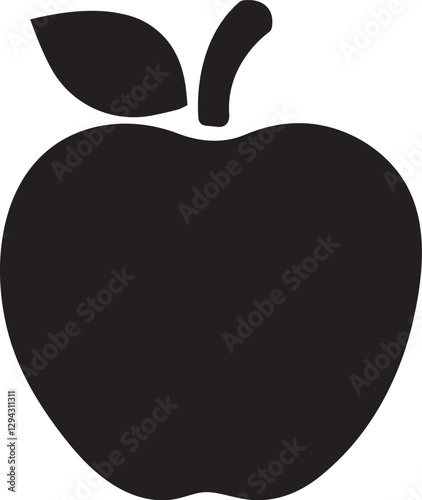 apple icon design, apple thin line design vector