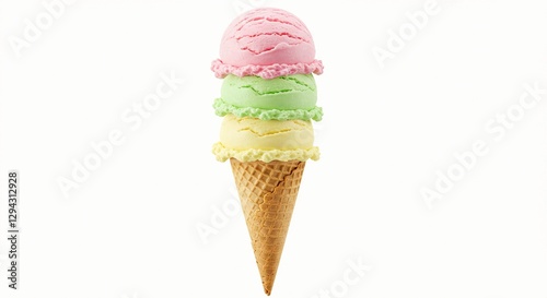 Variety of ice cream cones