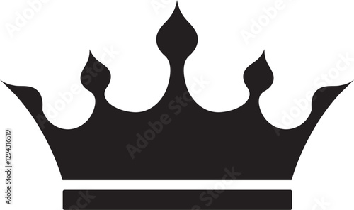 Crown logo vector illustration royal look logo.