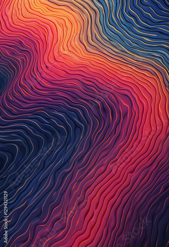 Abstract geometric pattern with vibrant gradients