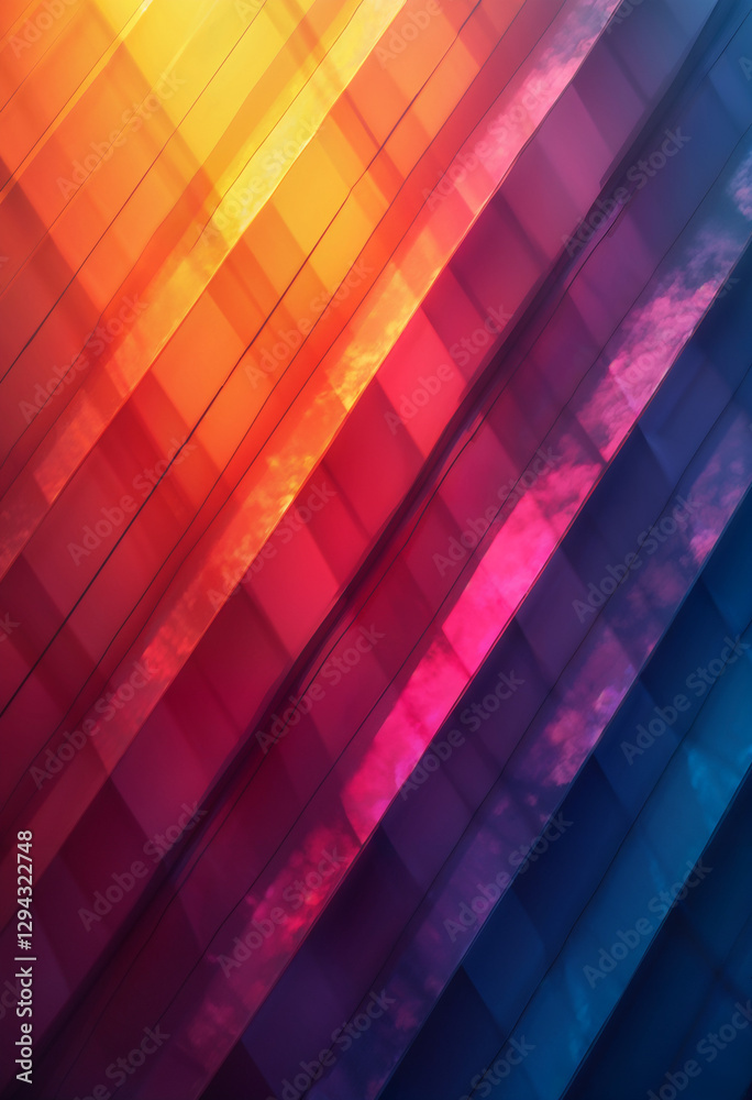 Obraz premium Geometric pattern with sharp lines