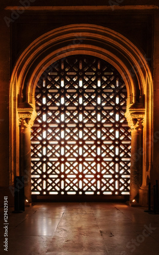 window in the Cordoba mosque