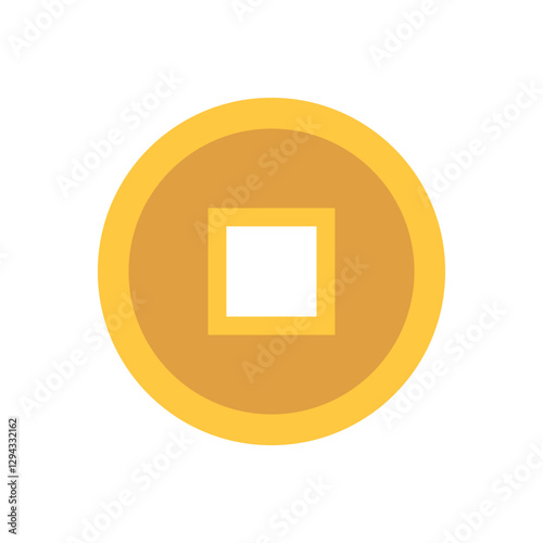 Golden Coin Illustration