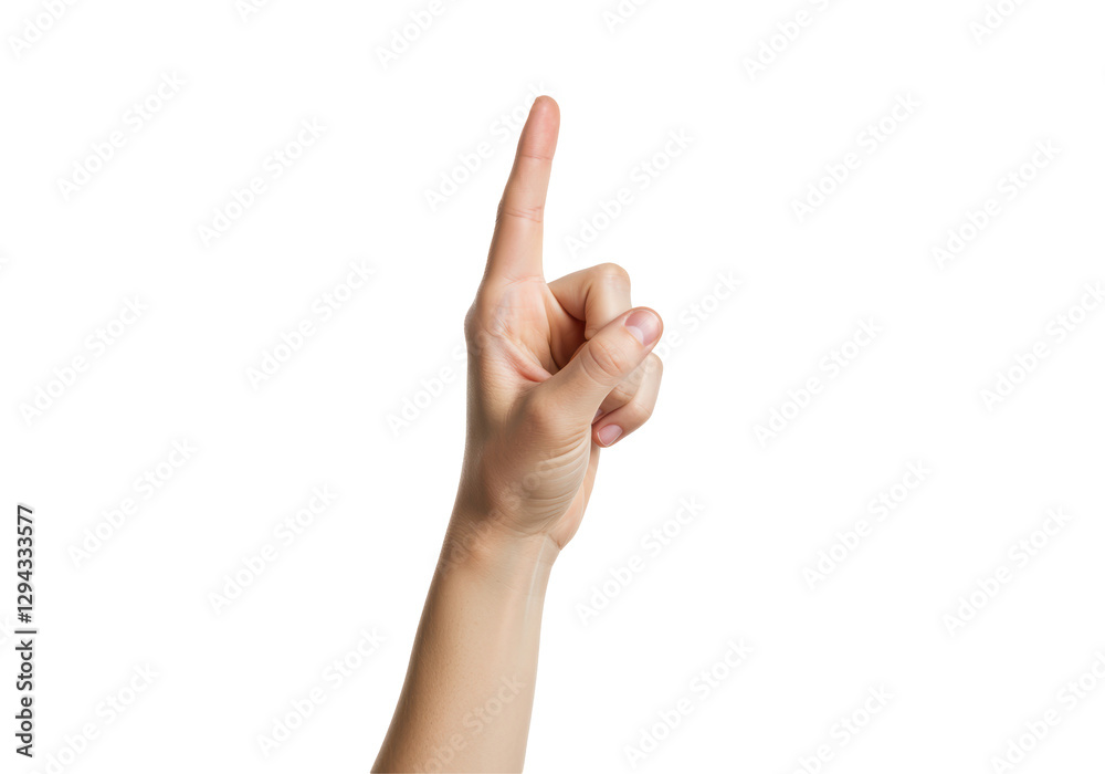 Isolated Hand Pointing Up Isolated Hand Pointing Up