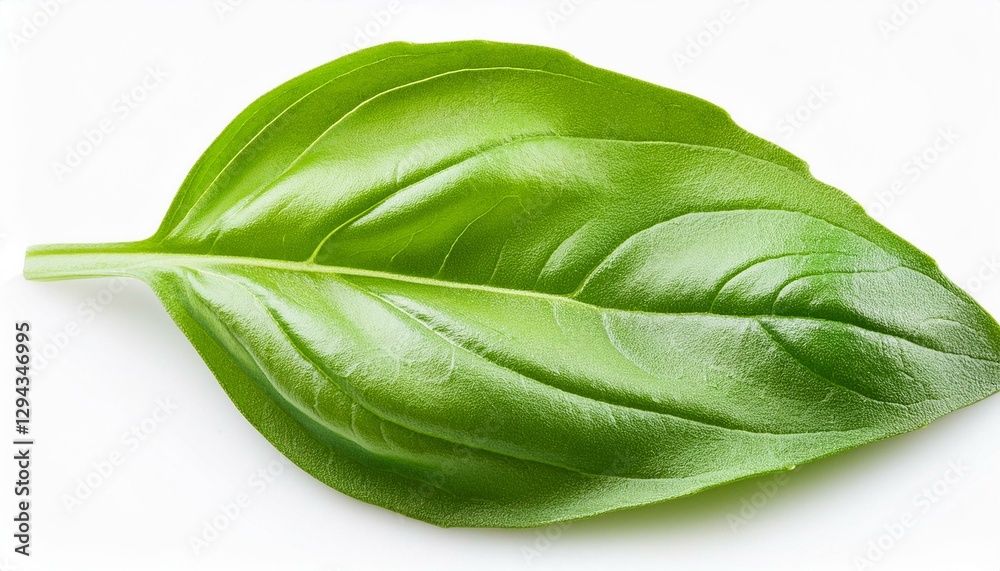 Obraz premium fresh basil leaf isolated