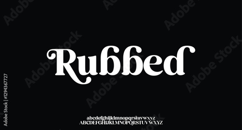 Rubbed, elegant modern alphabet letters font logo. logo alphabet. Minimal modern urban fonts for logo, brand etc. Typography typeface uppercase lowercase and number. vector illustration
