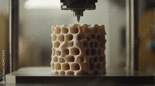 Industrial 3D Printer Producing Lightweight Lattice Structure for Aerospace