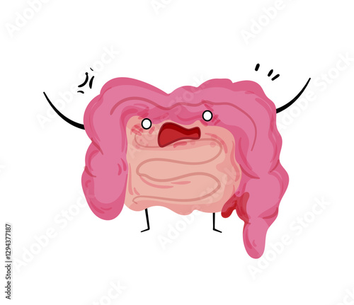 Angry Intestine Character