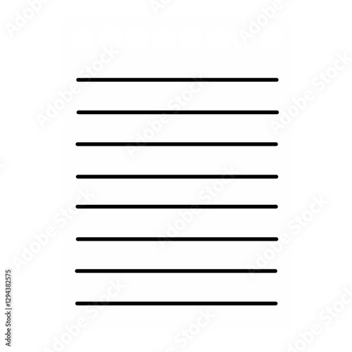 Vector paper note background with parallel straight black lines