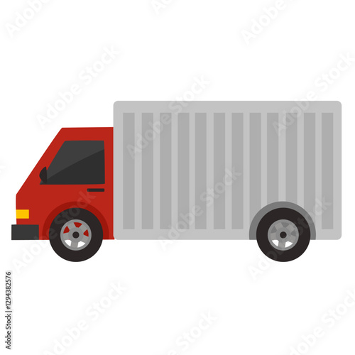 Trucks delivering cargo packages from one location to another