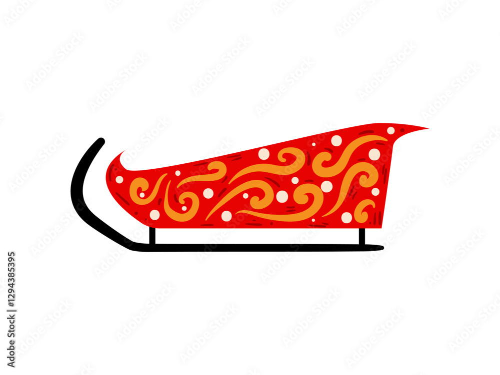 Festive Red Sled Festive Red Sled