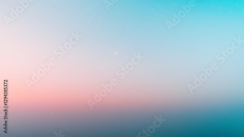 A serene evening sky in twilight, with a light gradient of blue and pink, and stars starting to twinkle above.