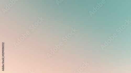 A serene sunrise sky with a gradient from soft peach to blue, as the first rays of light gently illuminate the sky, creating a calm and hopeful atmosphere.