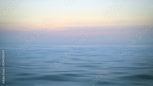 Wallpaper Mural A serene twilight sky, as stars slowly begin to appear, blending into a soft gradient of blue and purple, creating a calm and tranquil atmosphere. Torontodigital.ca