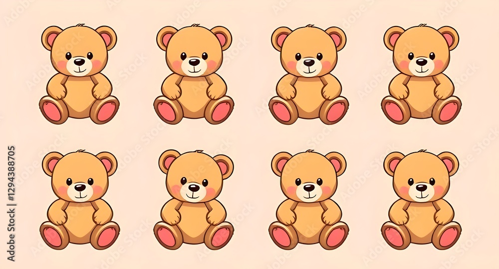 set of teddy bear set of teddy bear