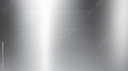 Brushed metal texture background, polished metallic finish for modern design and industrial applications