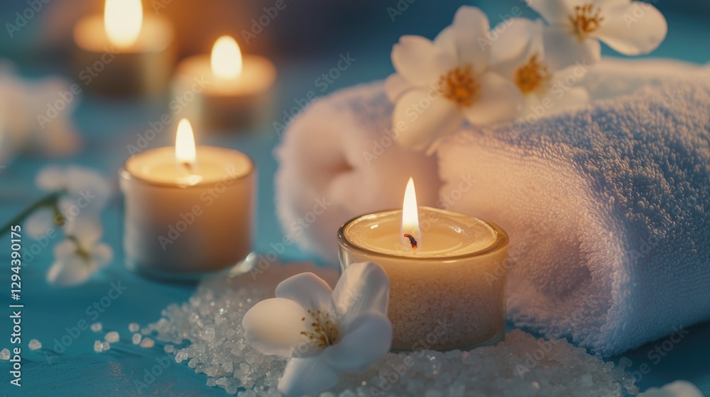 Towel with Candles Towel with Candles