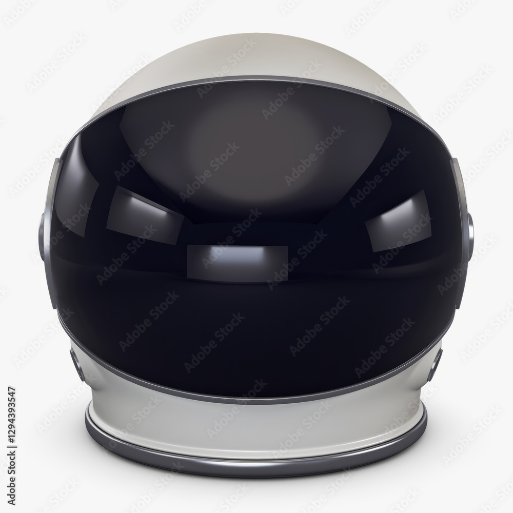 Fototapeta premium Illustration 3D Cosmic Explorer Astronaut Helmet