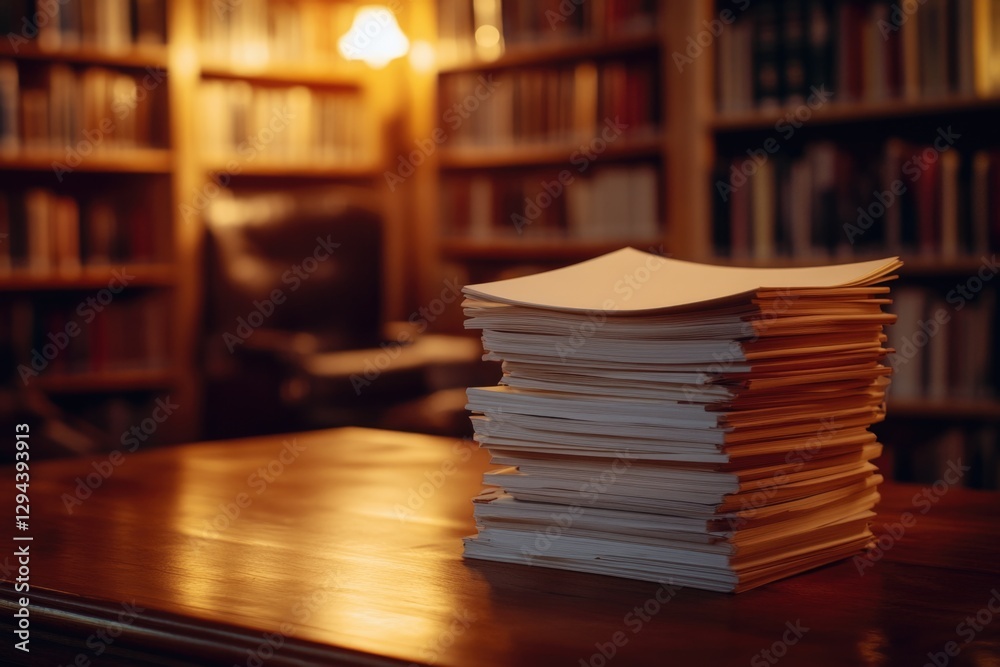 Papers on Wooden Table Papers on Wooden Table