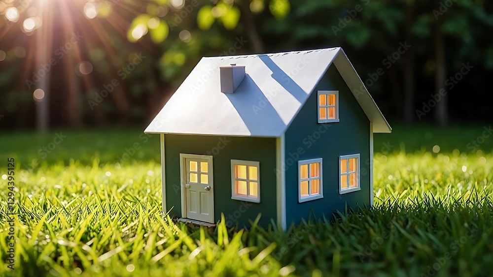 Dream House in Green Meadow: Eco-Friendly Home Design