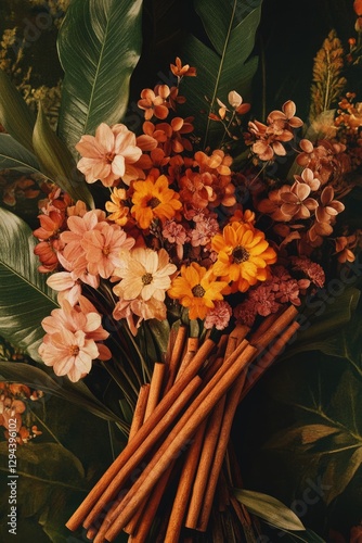 Sticks and Flowers Arrangement