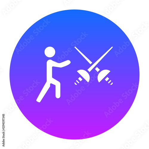 Fencing Stance Icon