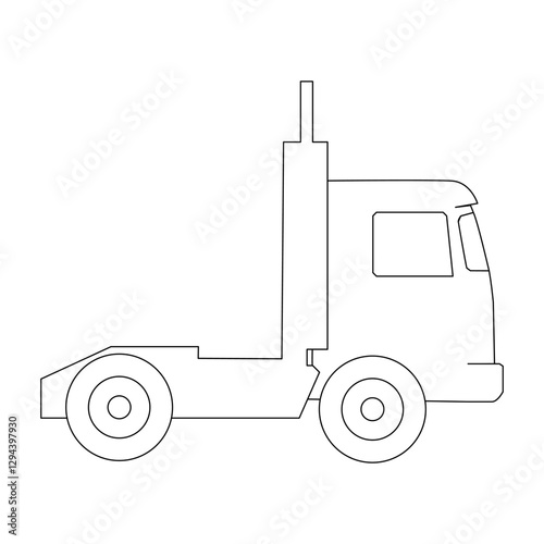 Simple of Truck Logistics Related Vector Line Icons. Contains such Icons as Cargo Inspection, Route, Forklift at warehouse and more. Editable Stroke. Flat style Eps 10