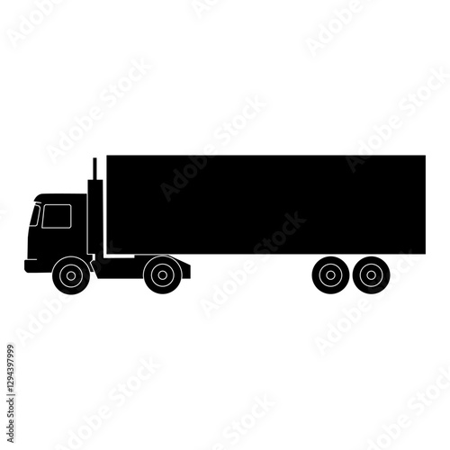 Simple of Truck Logistics Related Vector Line Icons. Contains such Icons as Cargo Inspection, Route, Forklift at warehouse and more. Editable Stroke. Flat style Eps 10