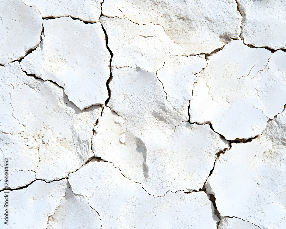 Obraz premium Cracked, arid desert soil under sunlight