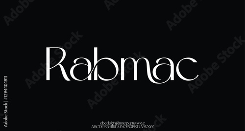 Elegant wedding alphabet letters font and number. Typography Luxury classic lettering serif fonts decorative vintage retro concept. vector illustration
