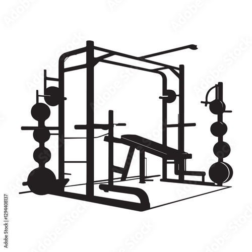 gym element silhouette 