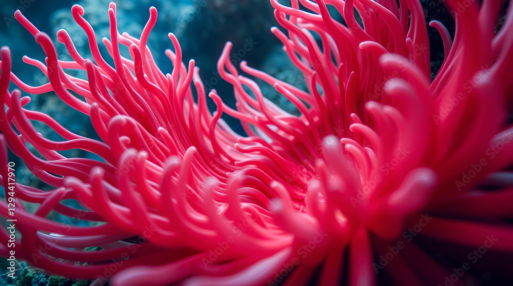 close up of red dahlia flower