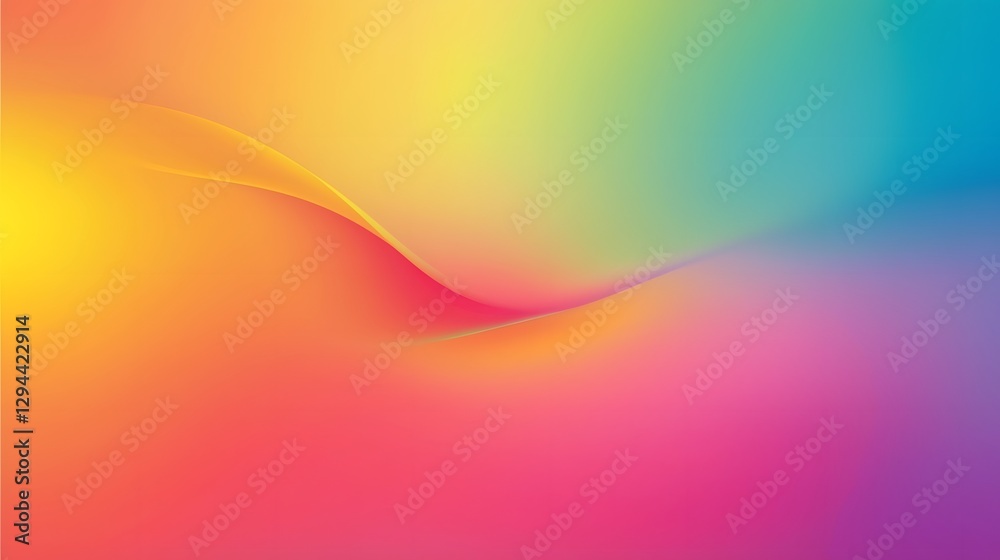 Smooth flowing rainbow gradient background with a soft glow minimalistic yet striking symbolizing unity and of LGBTQ identity and community
