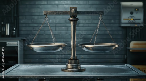 Insensitive and Caring in Balance: Symbol of Harmony and Choice on a Metal Scale